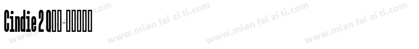 Cindie 2 Q字体字体转换